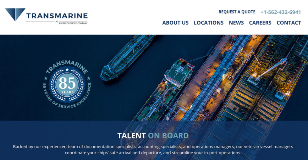 Transmarine Navigation Corporation Gets New Website With Help From Lenz ...