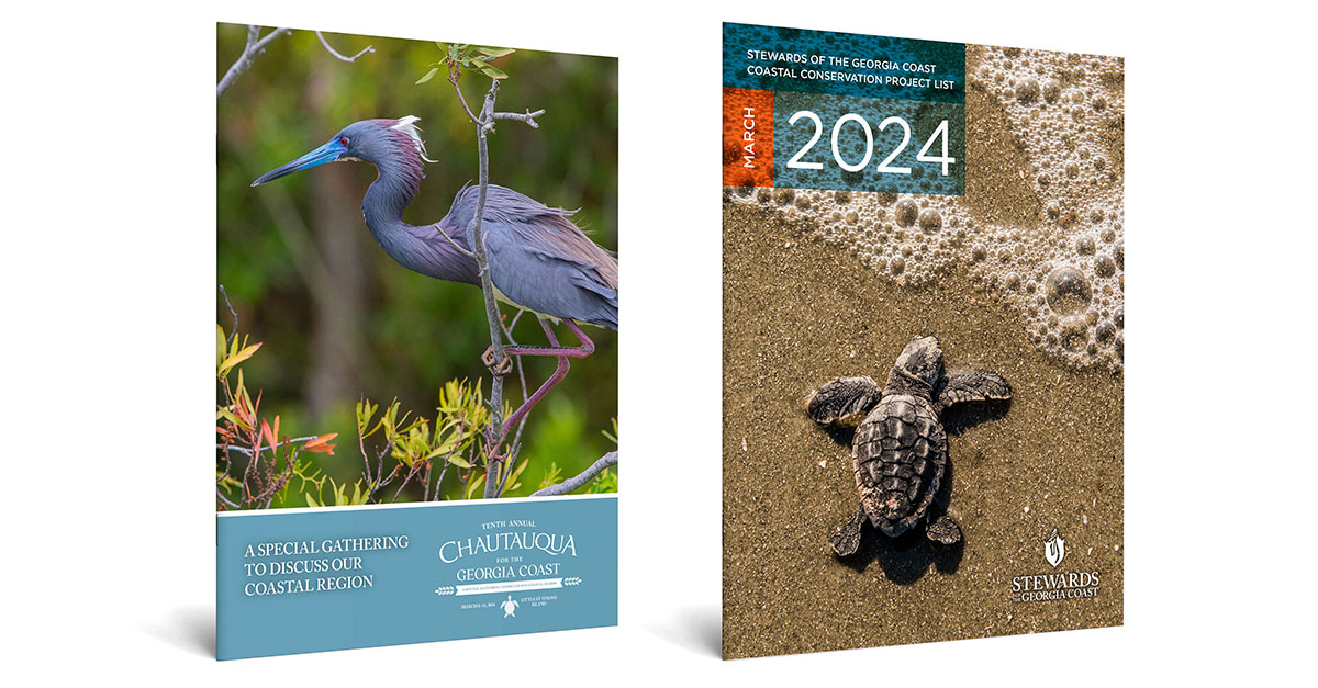 Two publication covers designed by Lenz for Chautauqua 2024.