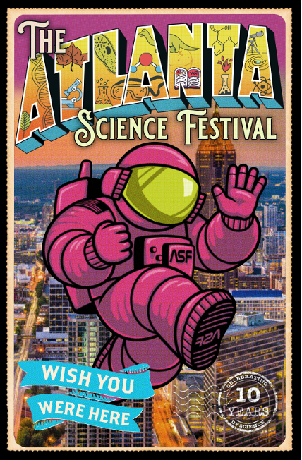 The 2023 Atlanta Science Festival poster